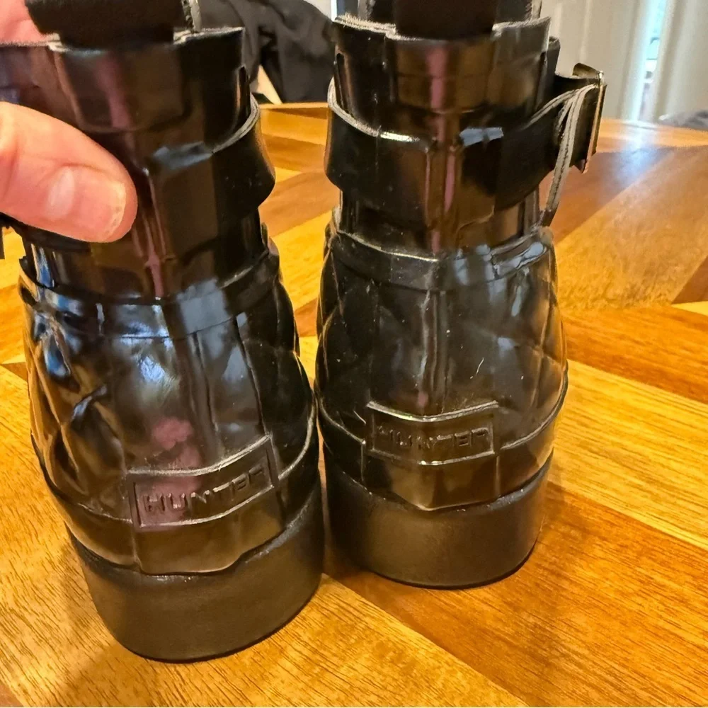 Hunter Black Women's Ankle Boots flaw